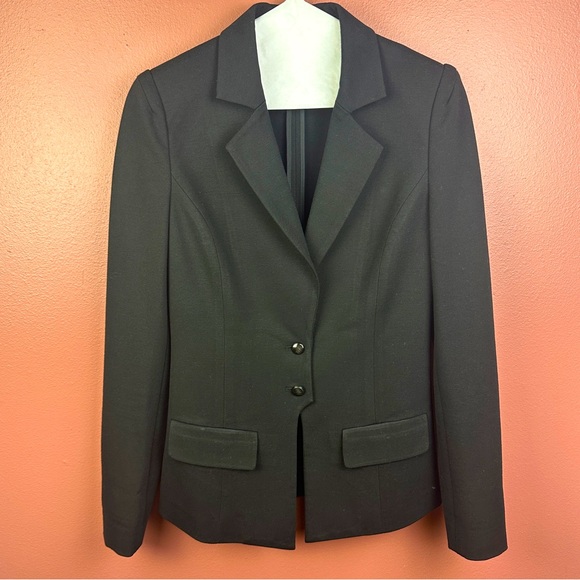 Michael Stars two button closure black stretch blazer size one - Picture 1 of 6